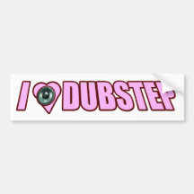 Herz-Liebe Dubstep Frauen I der Frauen Autosticker