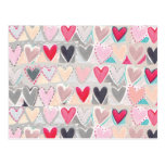 Herz-Patchworkpostkarte
