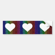 Herz - Regenbogen Auto Sticker