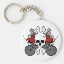 Herz-Schädel-Gitarre Schlüsselband