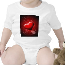 Herz-Schatten abstrakt Shirt