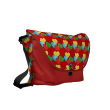 Herz steigt Designer-Rickshaw-Bote-Tasche im Ballo Kuriertaschen