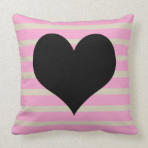 Herz Stripes Kissen