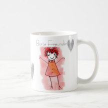 Herz Tasse Beste Freundin