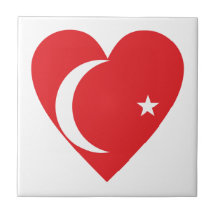 Herz Türkei heart Turkey Fliese