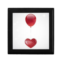 Herz und Ballon Geschenkbox