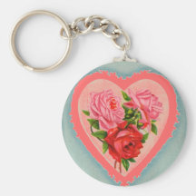 Herz und Rosen Keychain Schlüsselanhänger