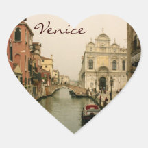Herz-Venedig-Foto-Aufkleber