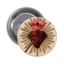 Herz von Jesus (klein) Buttons