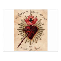 Herz von Jesus (klein) Postkarte