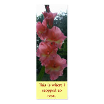 Herz-Wunsch Gladiola Buch-Kennzeichen Visitenkarten Vorlagen