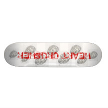 Herz-Zerkleinerungsmaschine! Personalisierte Skateboards