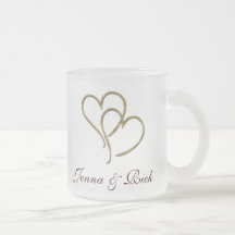 Herzen aus Gold Kaffeetasse
