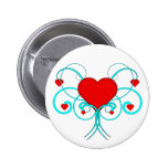 Herzen blühen button
