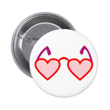 Herzen hearts rosarote Brille rose-colored glasses Buttons