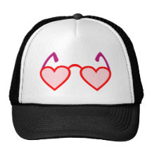 Herzen hearts rosarote Brille rose-colored glasses Cap