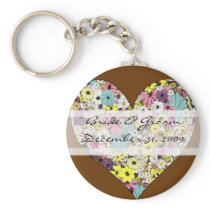 Herzen u. wilde Blumen Keychain schlüsselanhänger