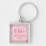 Herzen und Schmetterlinge zeichneten keychain ab Schlüsselanhänger