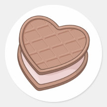 Herzkeks Runder Sticker
