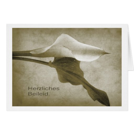 Herzliches Beileid Karte | Zazzle