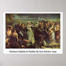 Herzogin Embarks In Pauillac By Gros Antoine-Jean Poster