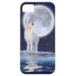 Heulenarktischer Wolf u. Vollmond iPhone 5 Fall Hülle Fürs iPhone 5
