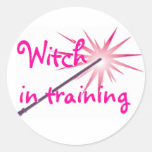 Hexe im Trainings-Aufkleber