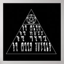 Hexe-Pyramide Posterdrucke