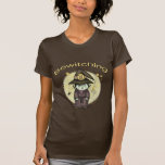 Hexe-Schwarz-T-Shirt Halloweens niedliches