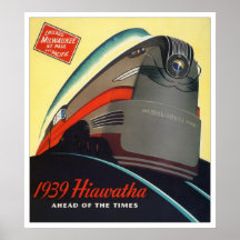 Hiawatha Lokomotivplakat 1939