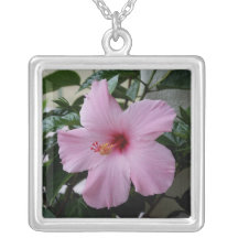 Hibiskus-Sterlingsilber-Halskette