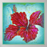 "Hibiskus-Traum" .CANVAS DRUCK/PLAKAT