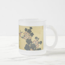 Hibiskus und Spatz, Hokusai, Becher 1833-34 Kaffee Tasse