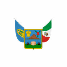 Hidalgo, Mexiko-Flagge Acryl Ausschnitt