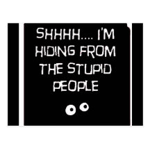 HidingfromStupid Postkarten