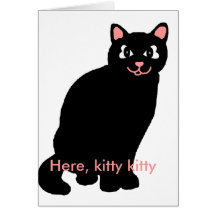 Hier leere Karte der Miezekatze-Miezekatze