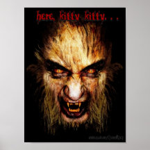Hier Miezekatze, Miezekatze… Werewolf-Plakat