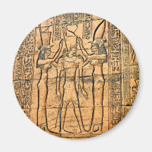 Hieroglyphen an Edfu Tempel, Ägypten Kühlschrankmagnet