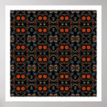 Hieroglyphischer Druck Plakat