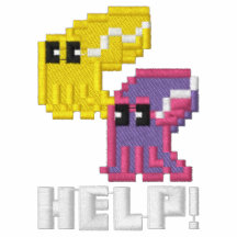 "Hilfe" retten den Kopffüßern niedlichen Pixel-Kun