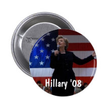 Hillary 08 anstecknadelbutton