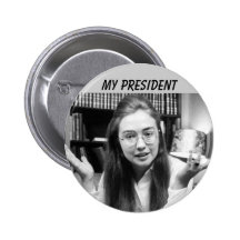 HILLARY CLINTON FÜR PRÄSIDENTEN ANSTECKNADELBUTTON