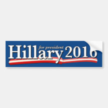 Hillary Clinton für PräsidentenAutoaufkleber 2016