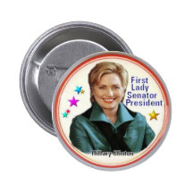 Hillary Clinton-Knopf Anstecknadelbutton