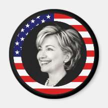 Hillary Clinton. wir Flagge Magnete