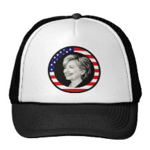 Hillary Clinton: wir Flagge: malerisch: Baseball Kappe