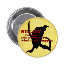 Hillary-Geier-Knopf Anstecknadelbuttons