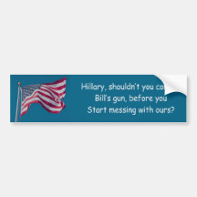 Hillarys Gewehr-Kontrolle raten Auto Sticker