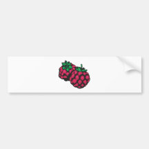 Himbeeren Auto Aufkleber