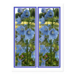 HIMMLISCHE BLAUE LESEZEICHEN POSTKARTE